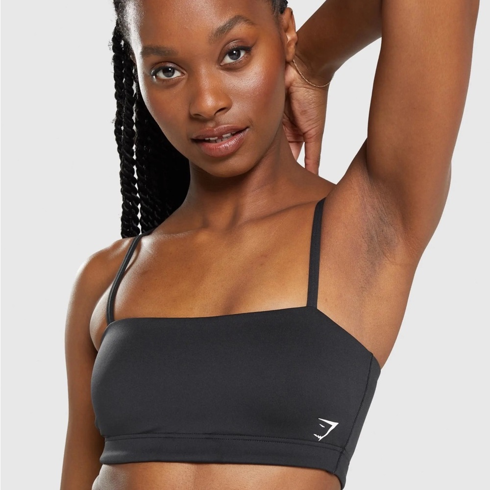 Gymshark Black Seamless Square-Style Bralette
